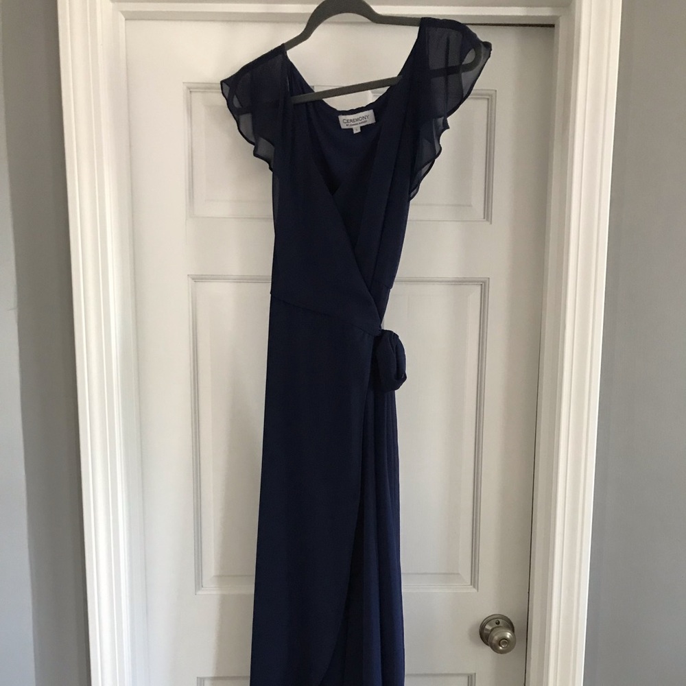 Beautiful wrap gown bridesmaid/formal, worn once